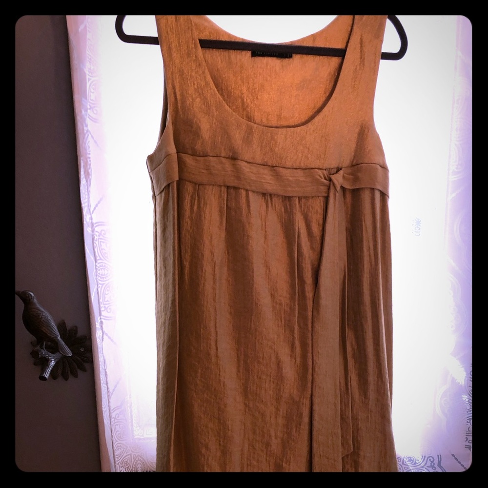 Festive gold tunic top.